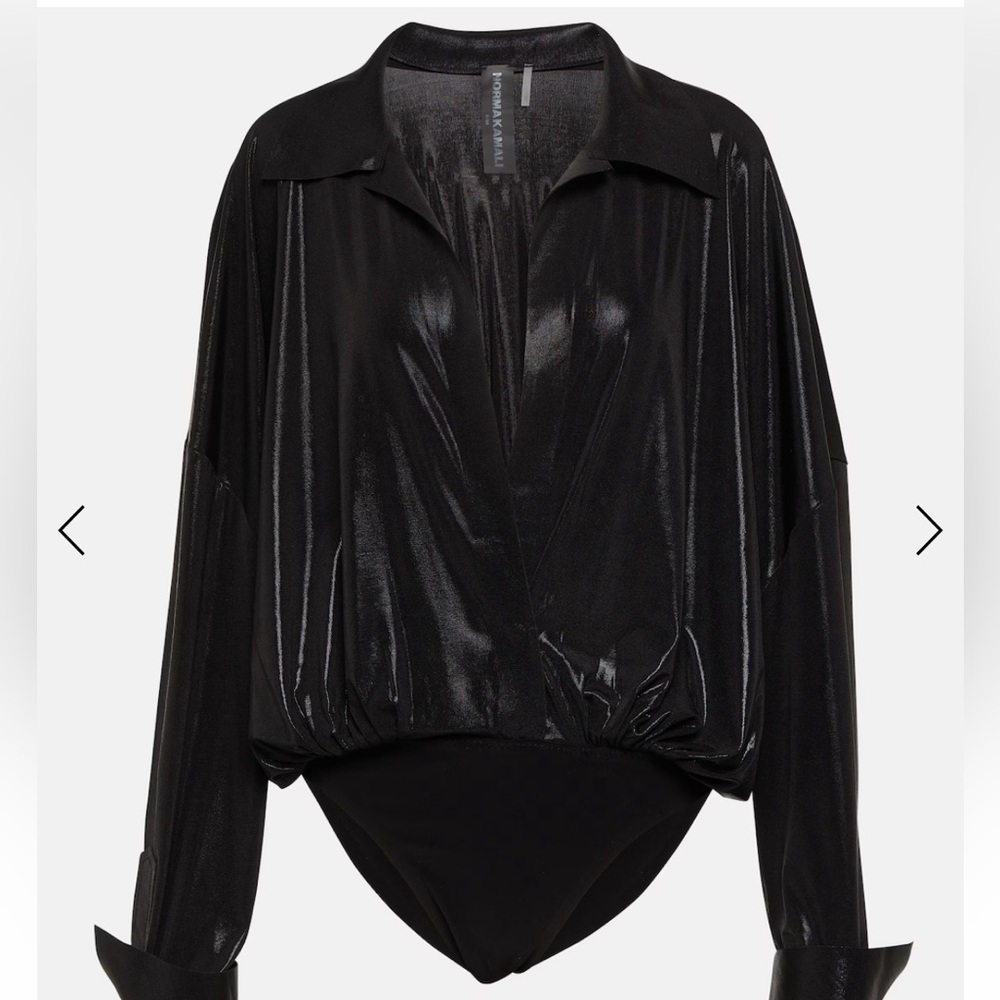 NORMA KAMALI Lamé bodysuit